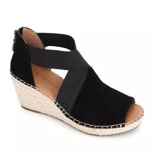 Gentle Souls by Kenneth Cole Colleen Crisscross Elastic Espadrille Wedge